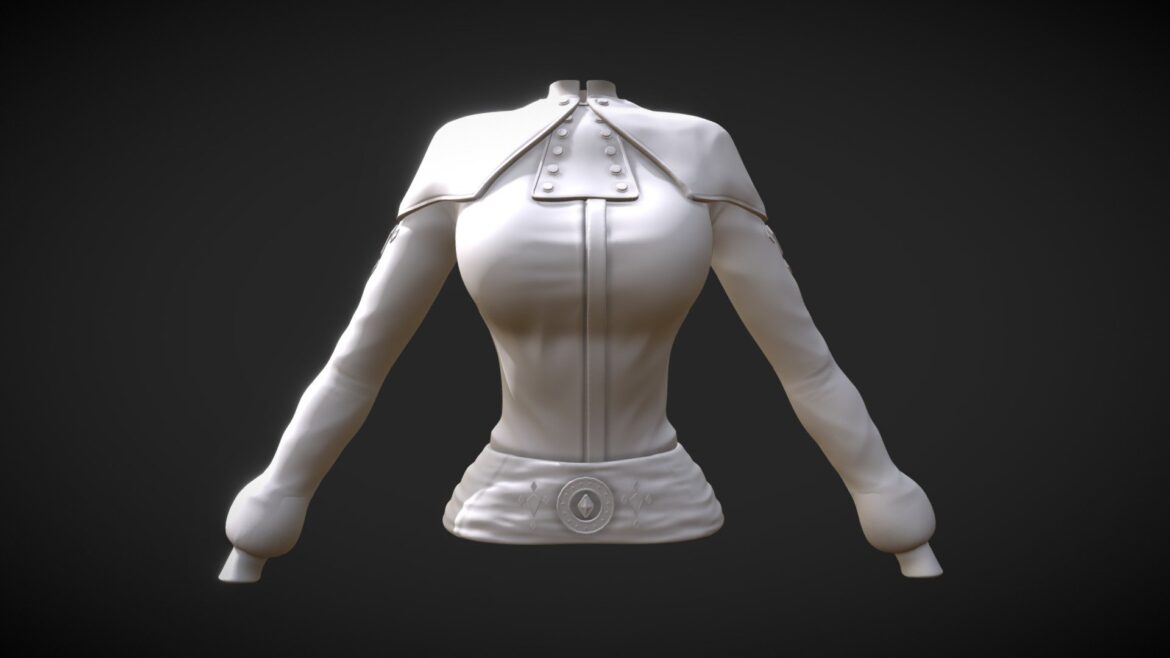 female shirt 3d model