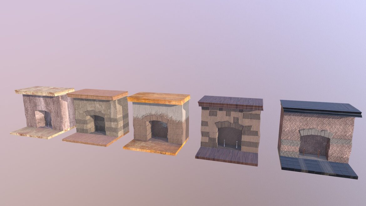 fireplace m01 the marquis collection 3d model