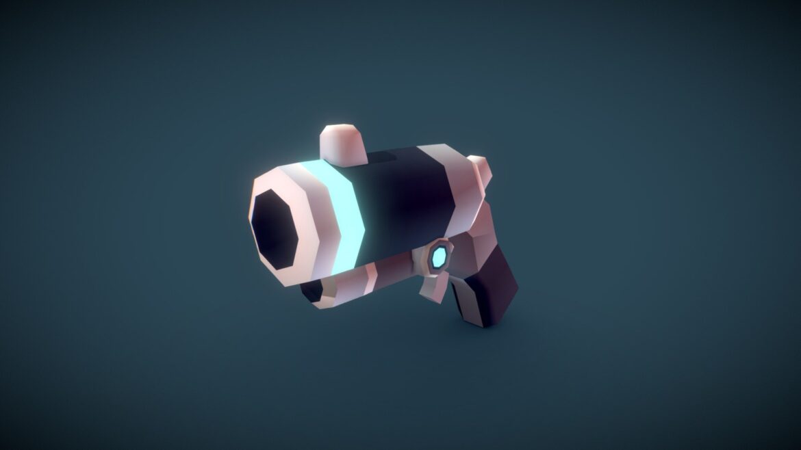 flare gun preview 3d model