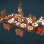 food set proto series 3d model