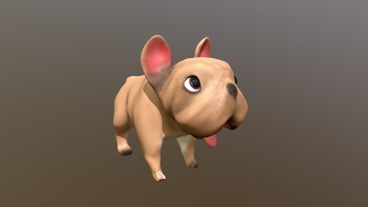 french bulldog 3d model