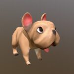 french bulldog 3d model