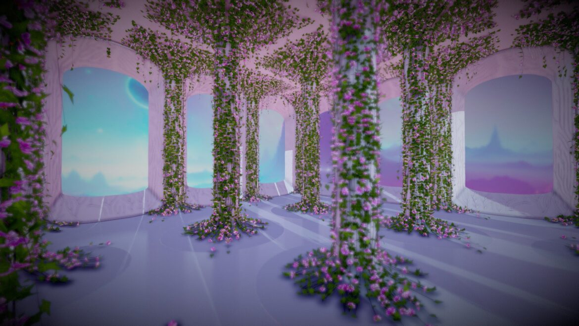 futuristic hall 01 3d model