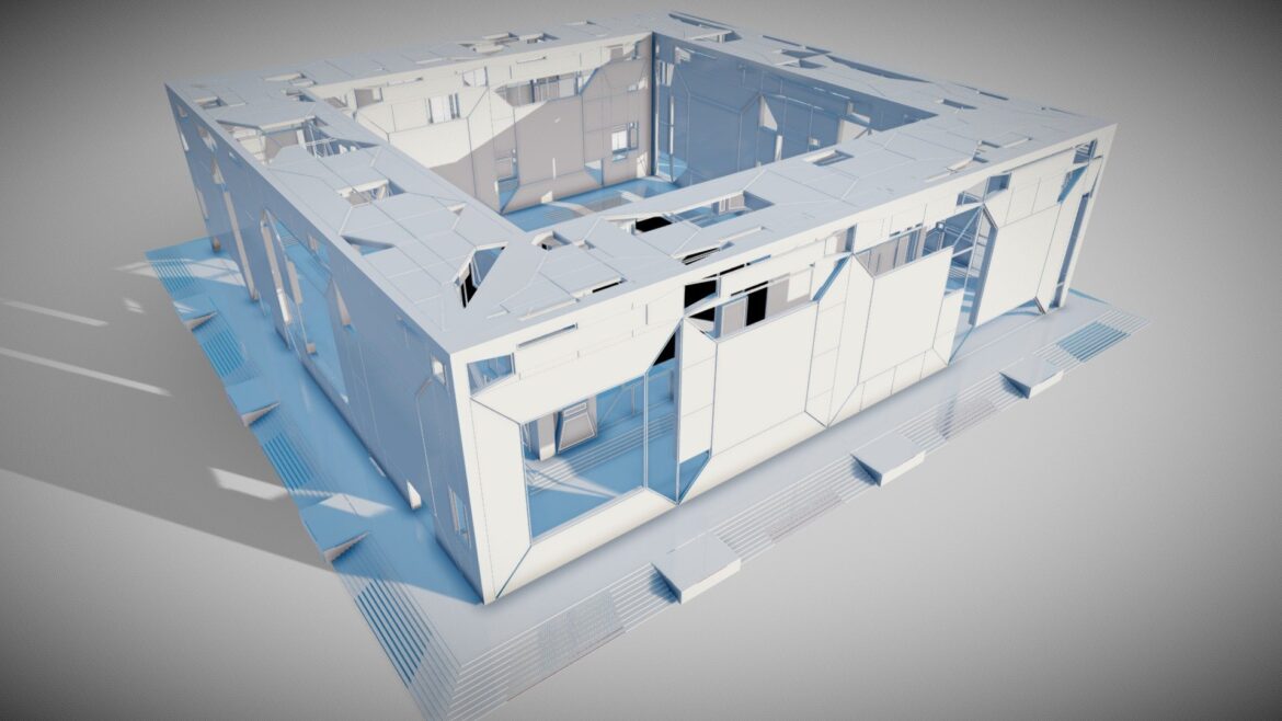 futuristic interior 4030 3d model