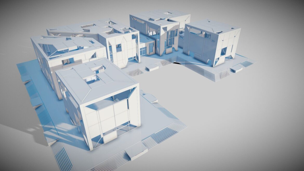 futuristic interior 4019 3d model