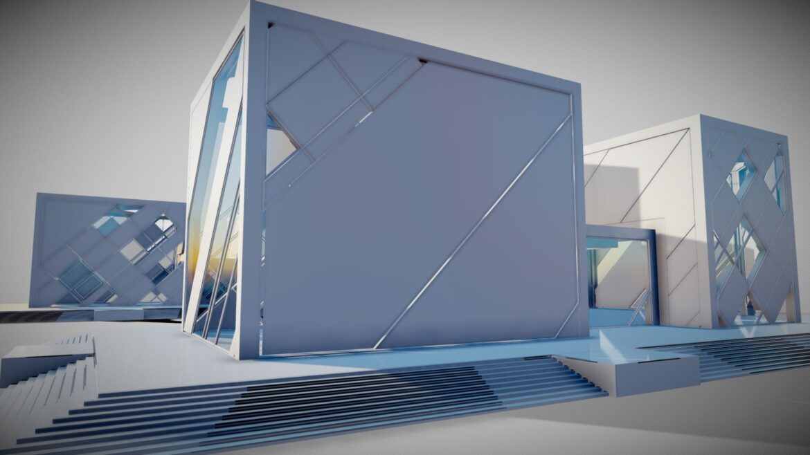 futuristic interior 4019 3d model