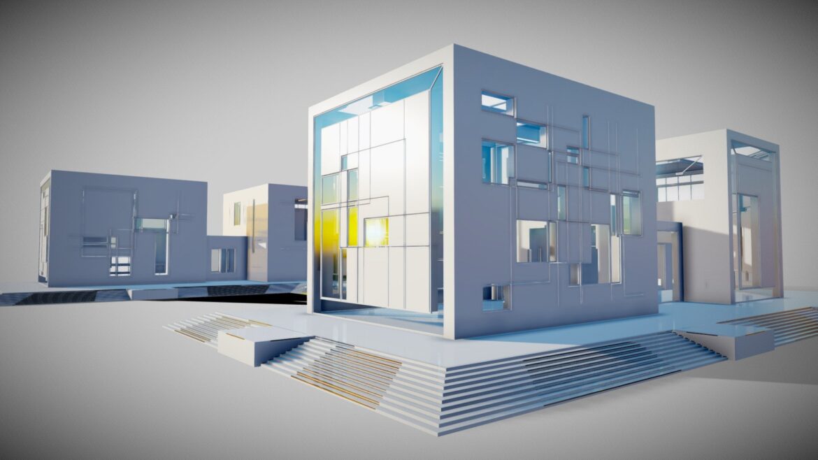 futuristic interior 4019 3d model