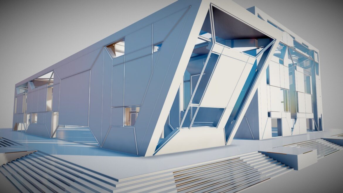 futuristic interior 4019 3d model