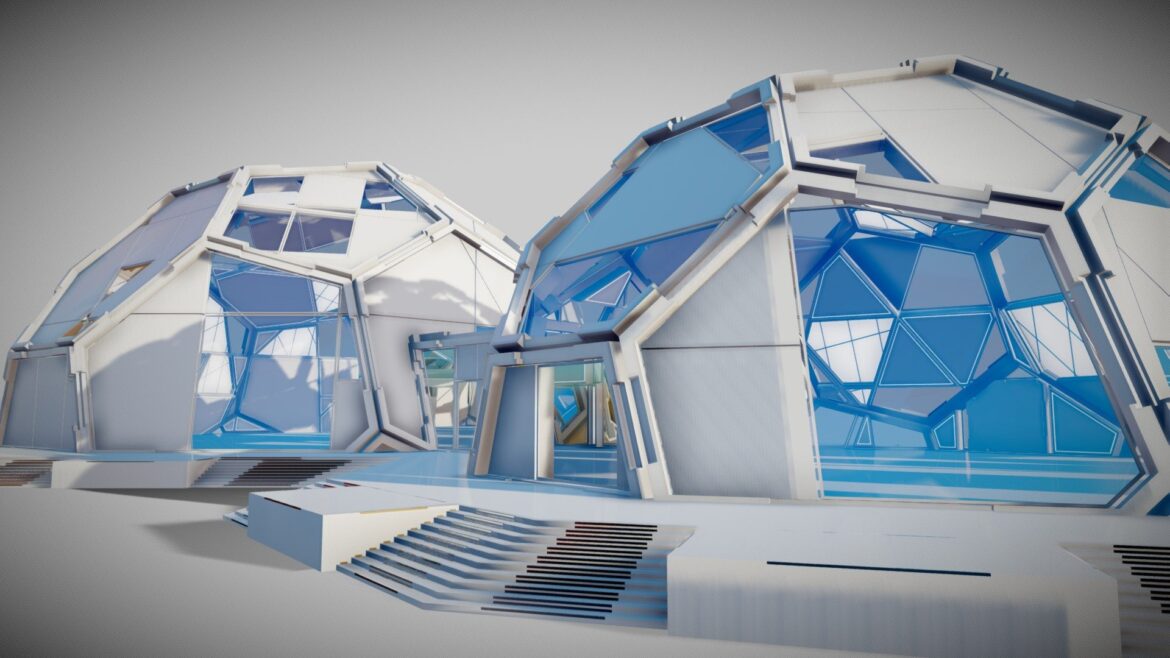 futuristic interior 4027 3d model