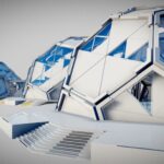 futuristic interior 4028 3d model