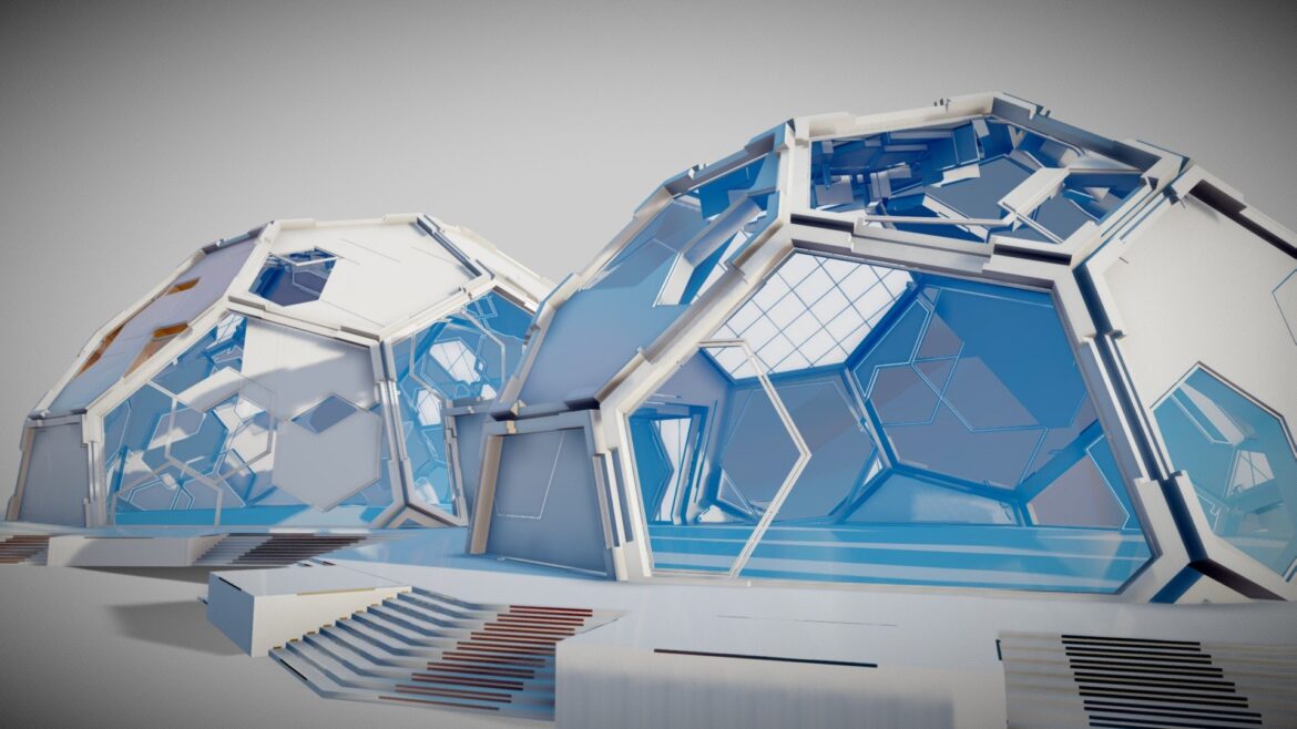 futuristic interior 4030 3d model