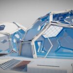 futuristic interior 4030 3d model