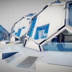 futuristic interior 4030 3d model