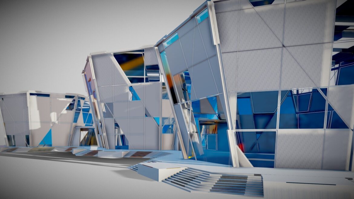 futuristic interior 4030 3d model