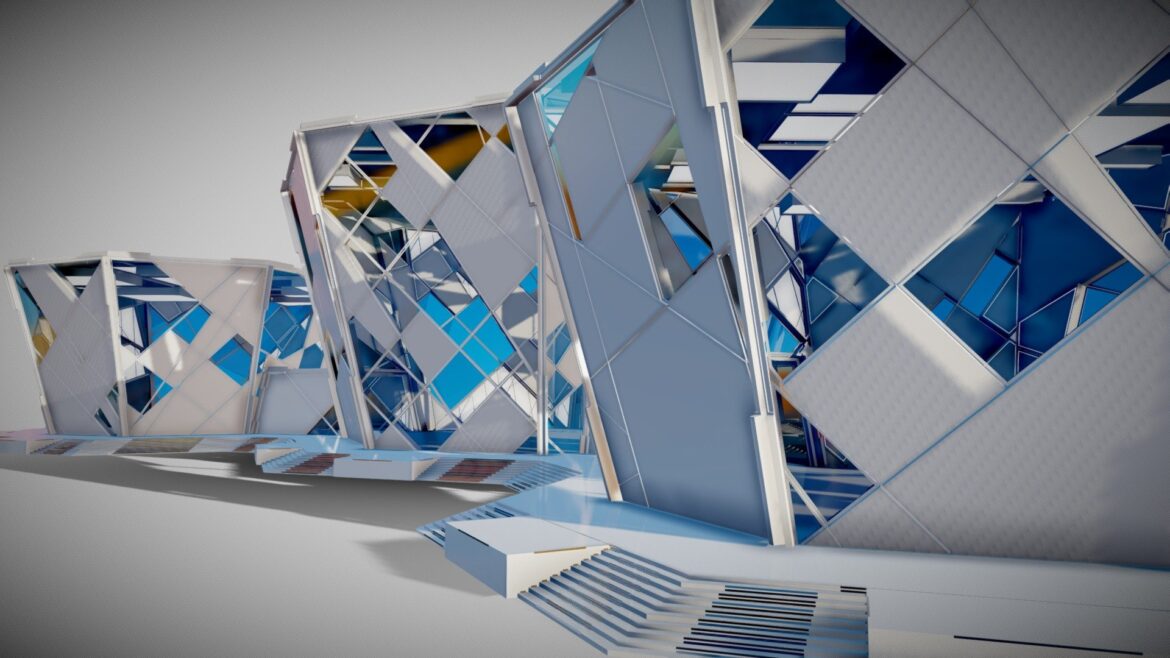 futuristic interior 4030 3d model