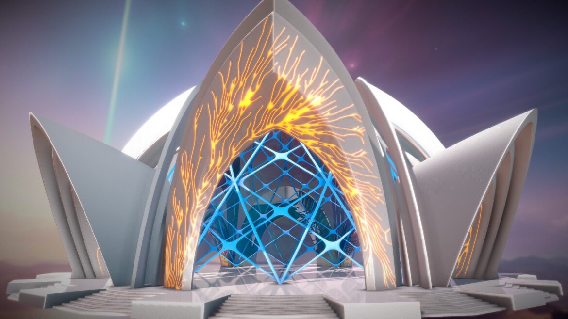 futuristic interior 702 3d model