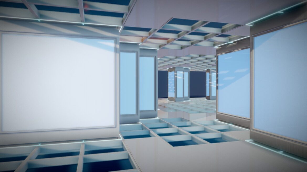 futuristic interior 8001 3d model