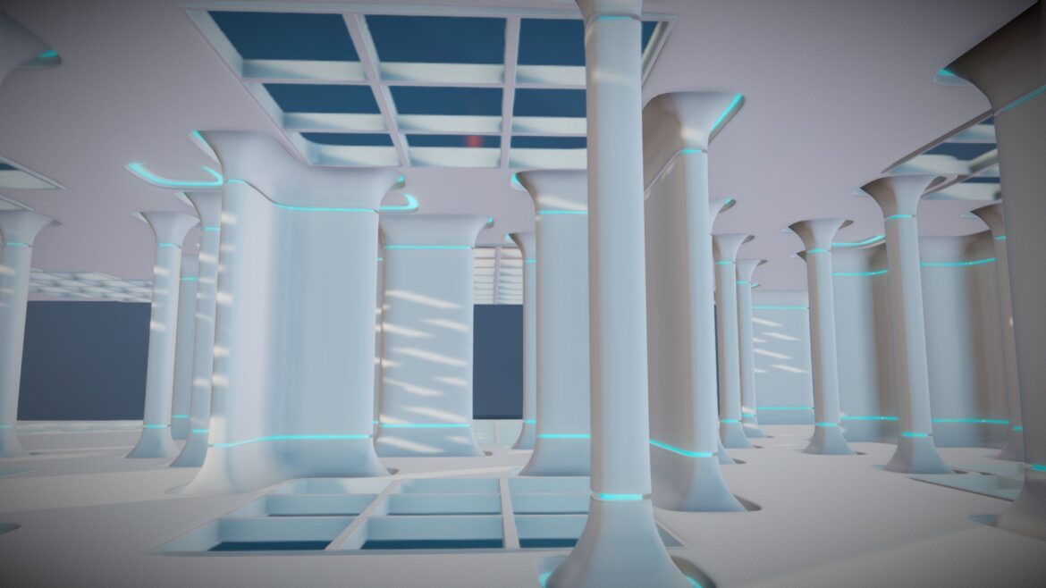 futuristic interior 8004 3d model