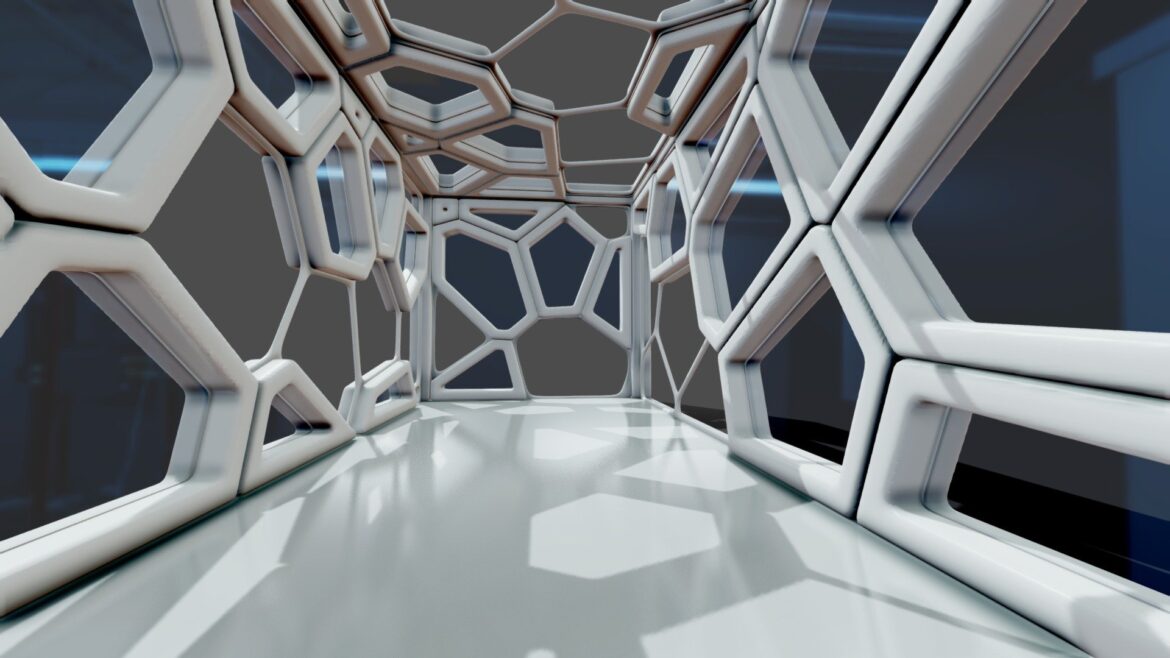 Futuristic Interior 3d Model - futuristic interior 810 3d model with sleek design and soft ambient lighting