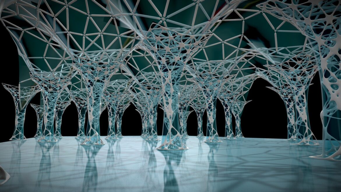 futuristic interior 9001 3d model