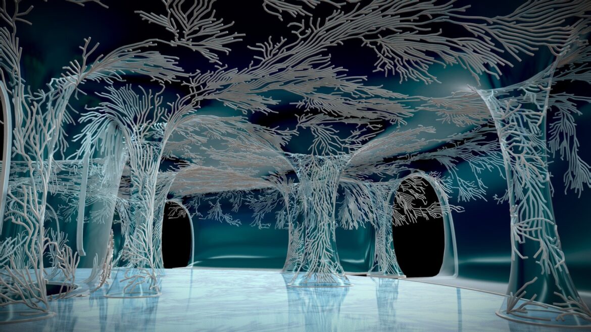 futuristic interior 9003 3d model