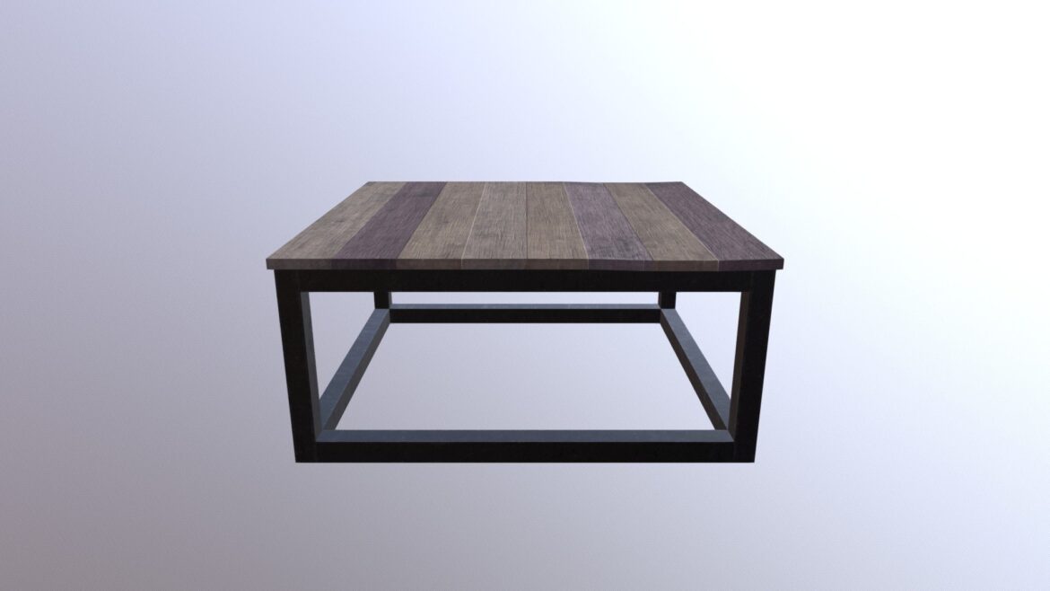 fwr woodstock coffeetable 3d model