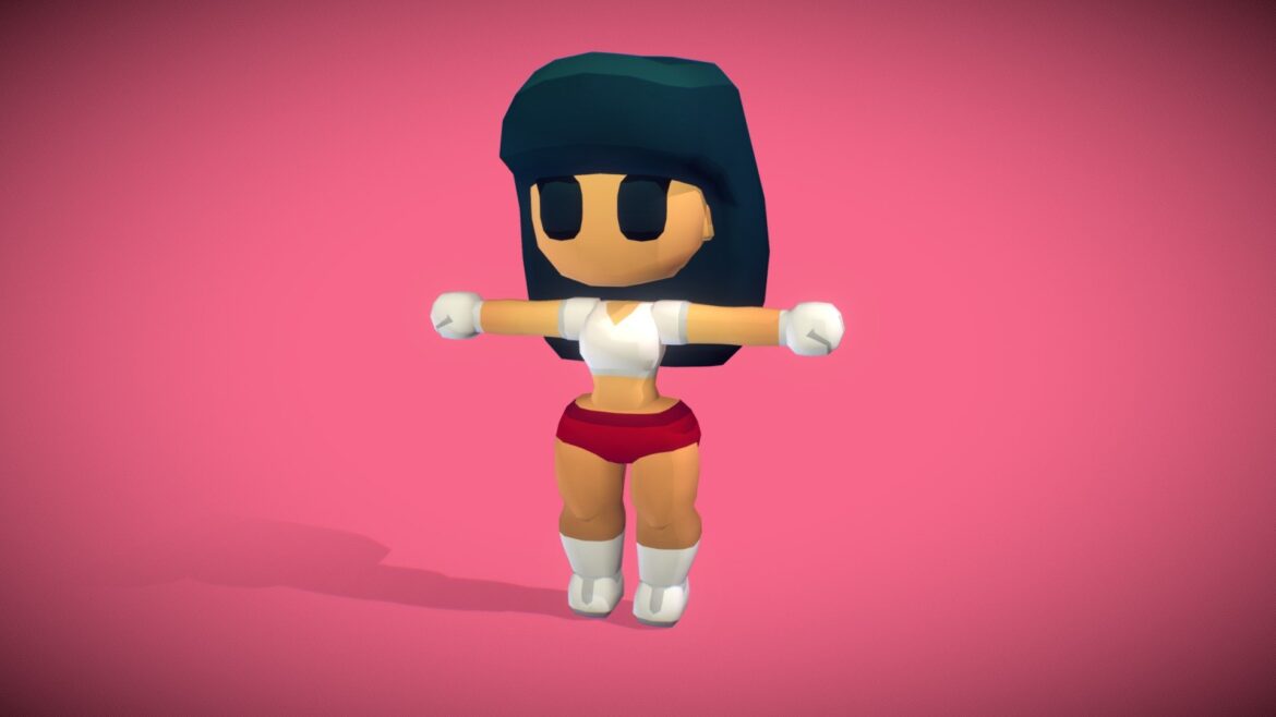 generic girl proto series 2 3d model