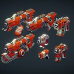 Gun Set – Hand Painted Series