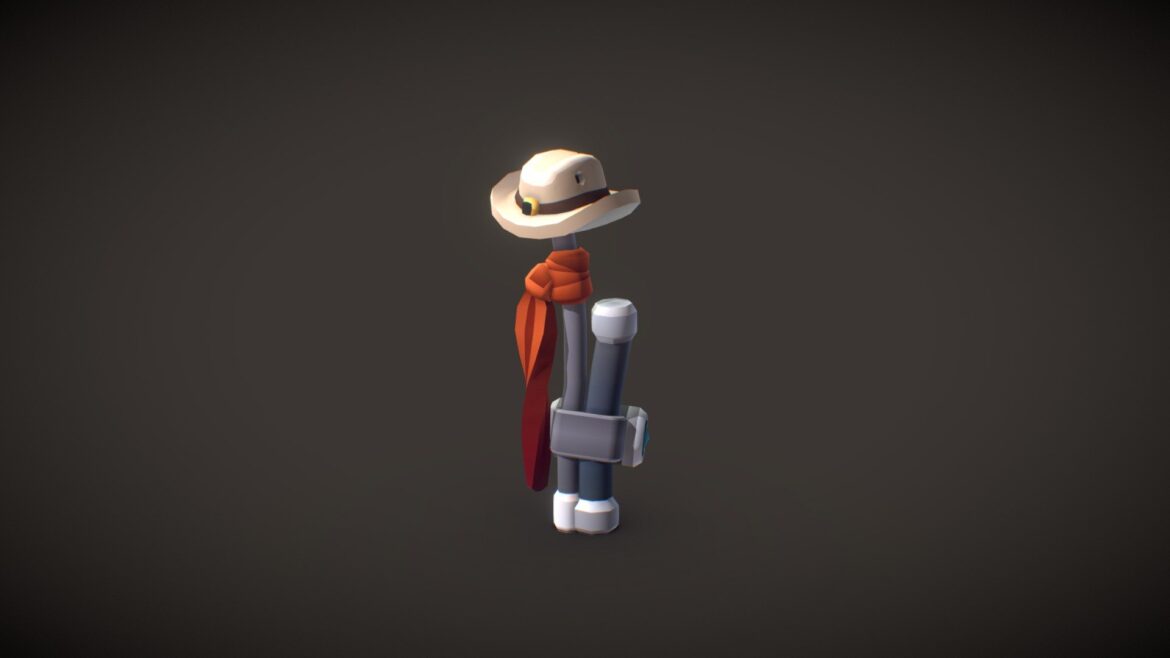 hat stand tomb star 3d model