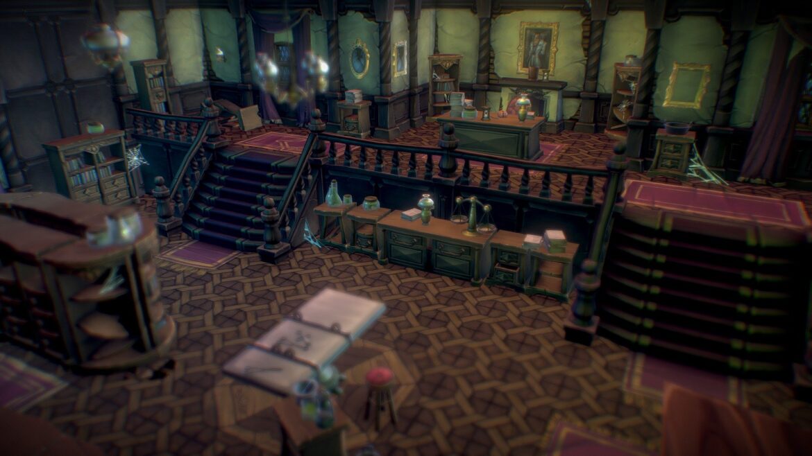 haunted mansion set 3d model