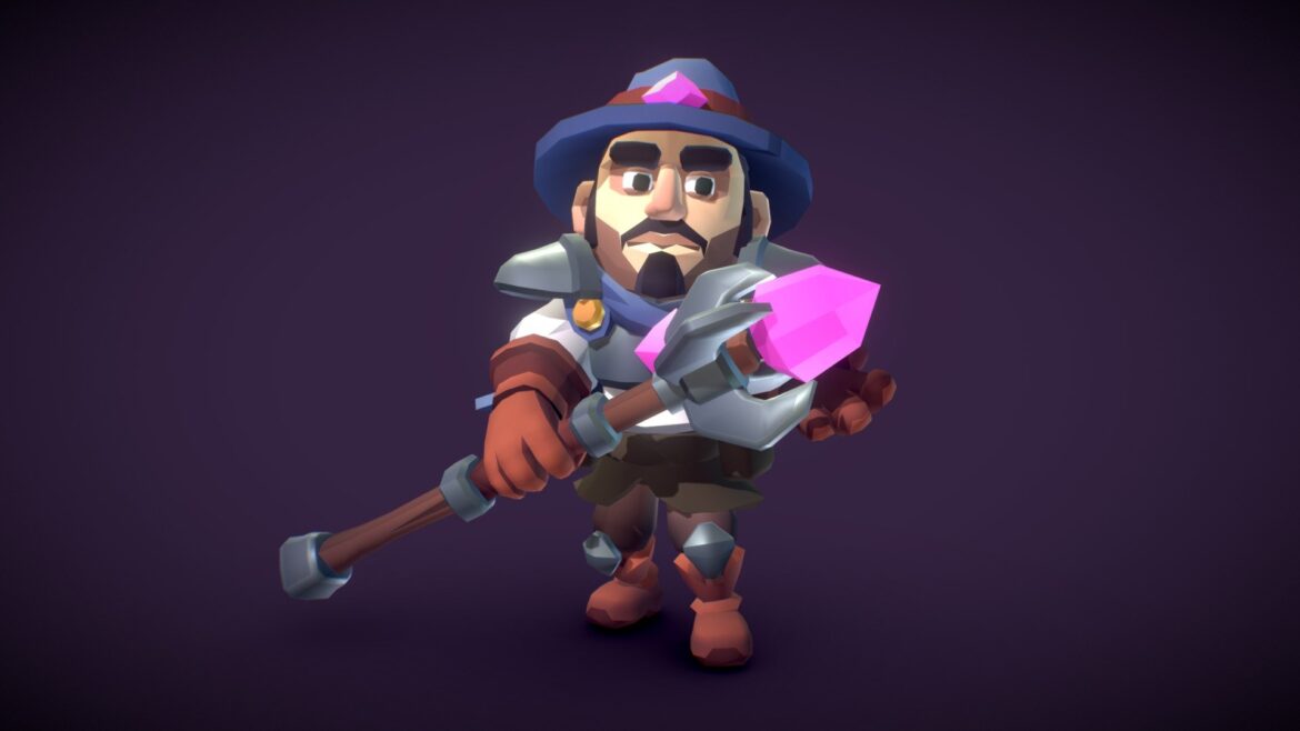 human mage proto series 3d model