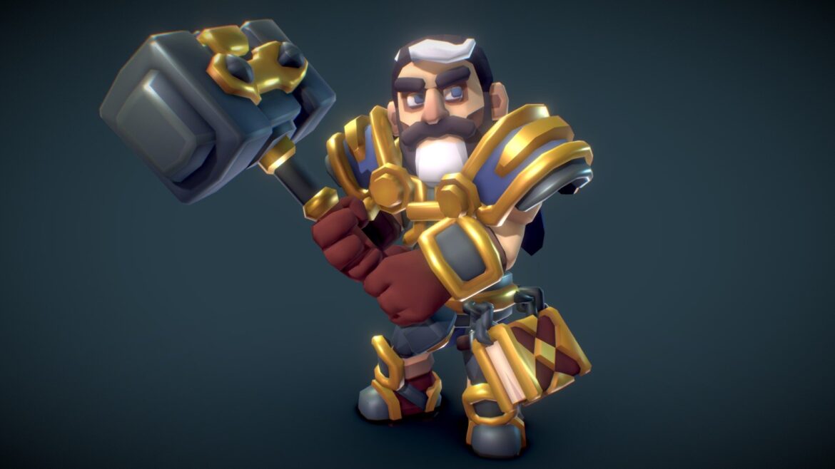 human paladin proto series 3d model