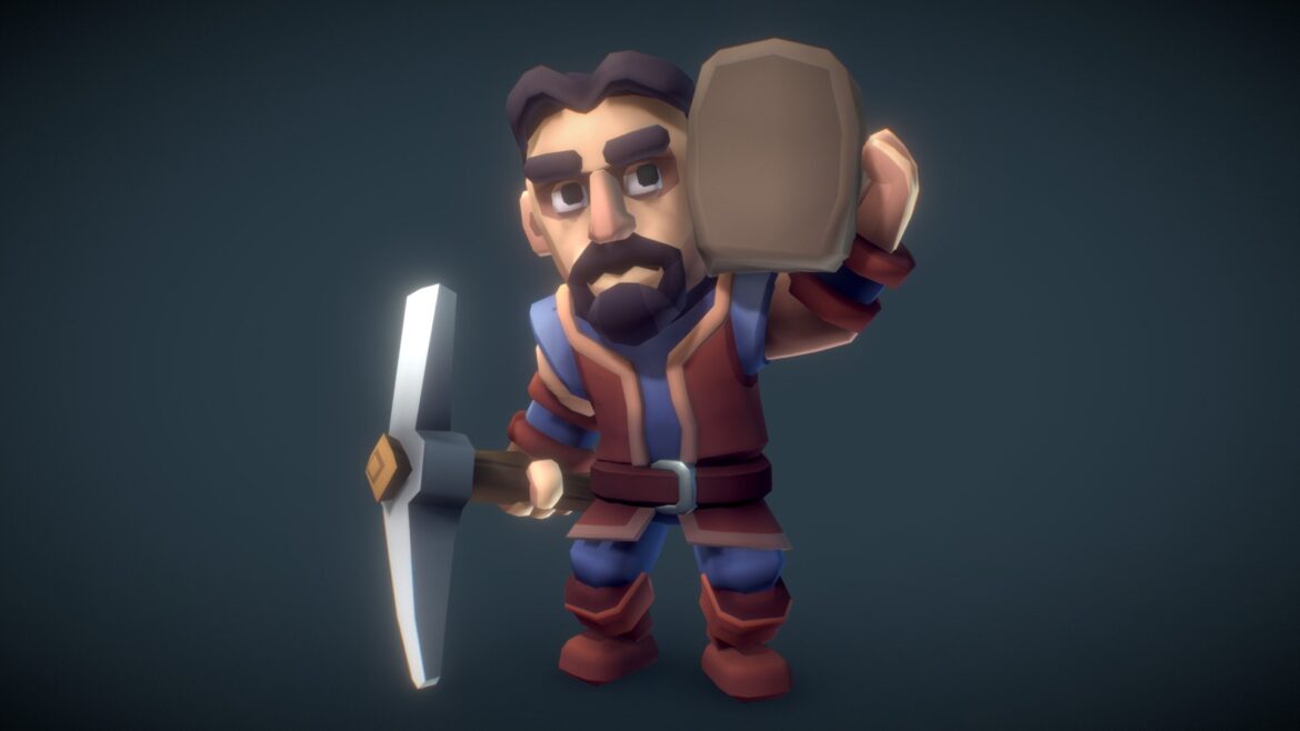 human peasant proto series 3d model