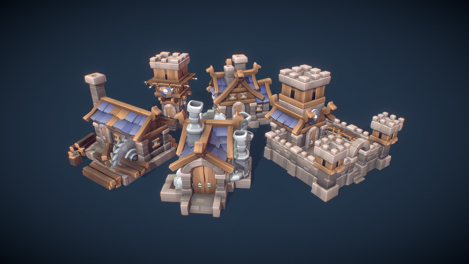 Human RTS Building Set – Proto Series