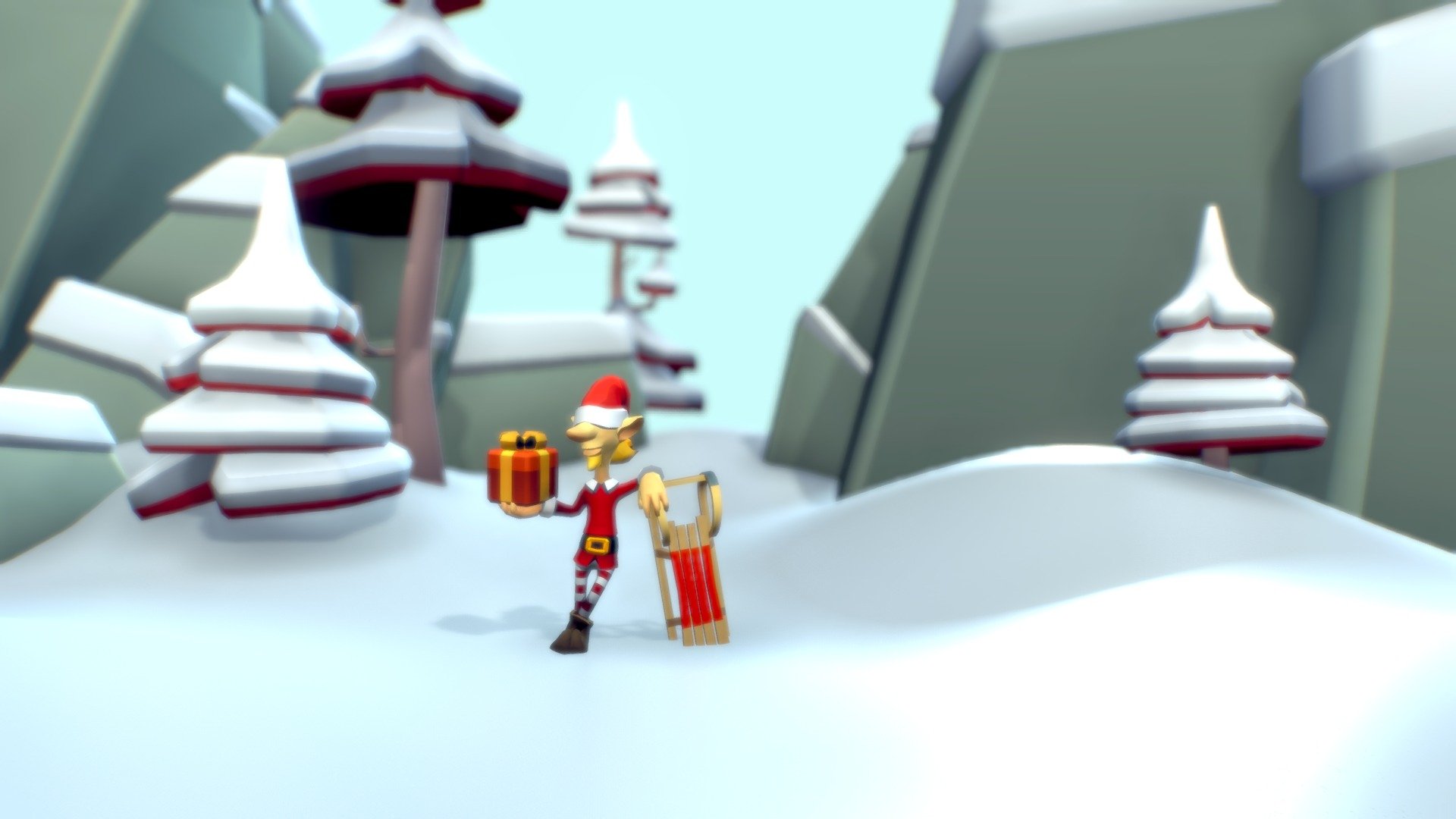 Intro Scene Mockup – Tomb Star