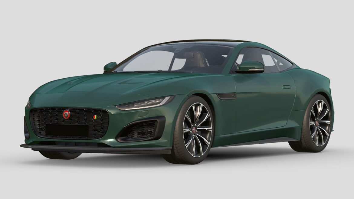 jaguar f typer r 2021 3d model