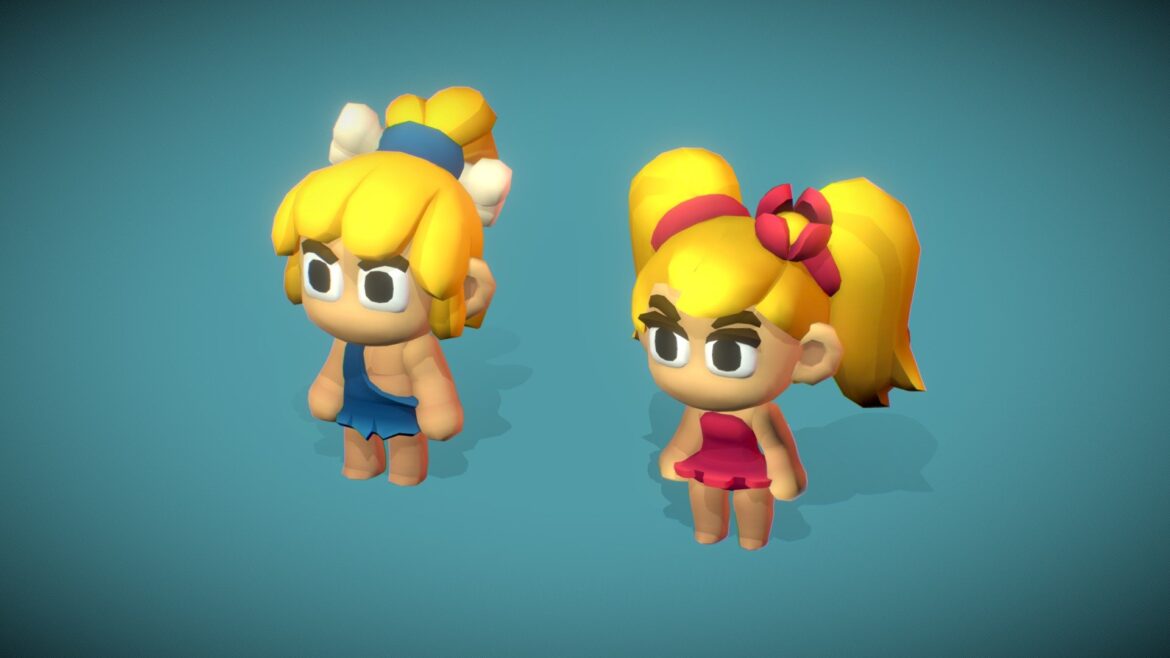 jungle characters animations preview ps 3d model