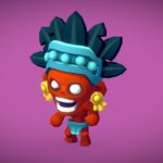 jungle monster cannibal proto series 3d model