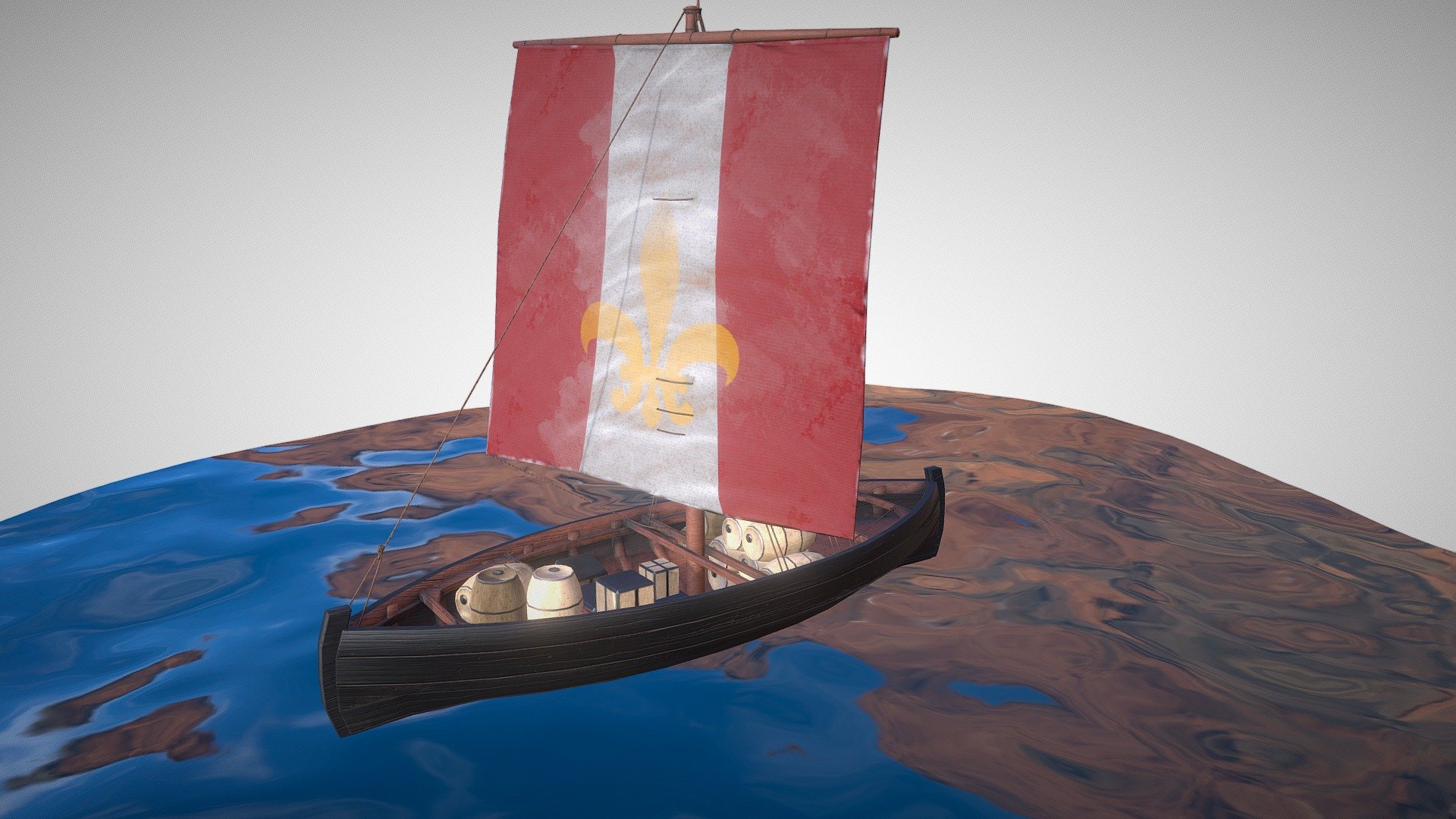 Knarr – Medieval Sailboat