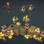 3D Pixel Dungeon Set