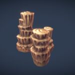Low Poly Rock Formation 02