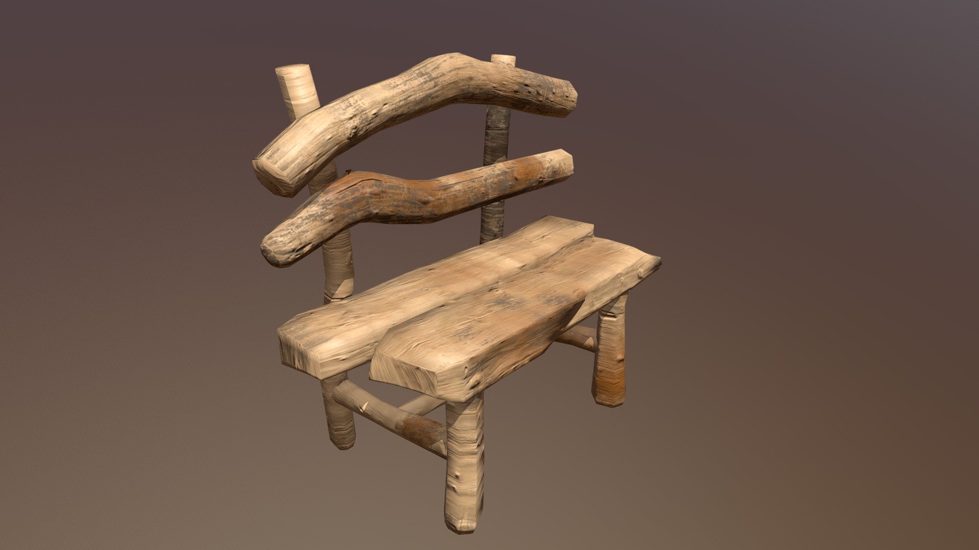 LUX Teak Root Bench C