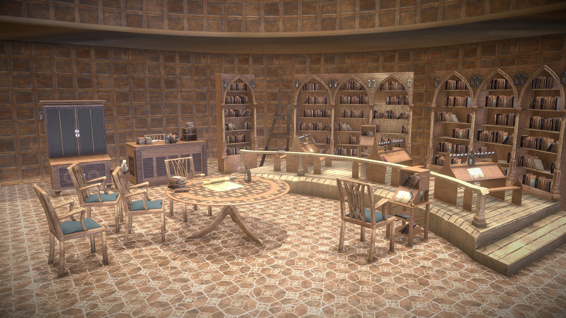 Medieval Library Model Pack Tortilla