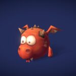 micro dragon fino poly series 3d model