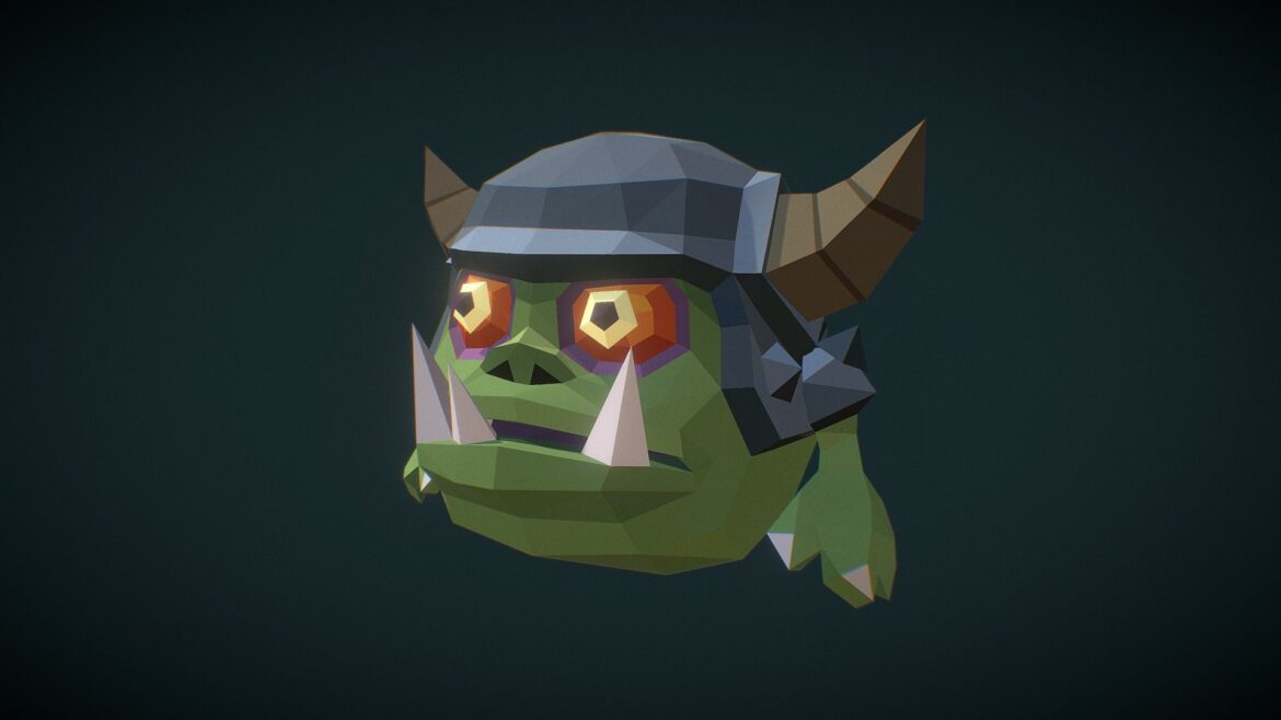 micro orc gronk poly series 3d model