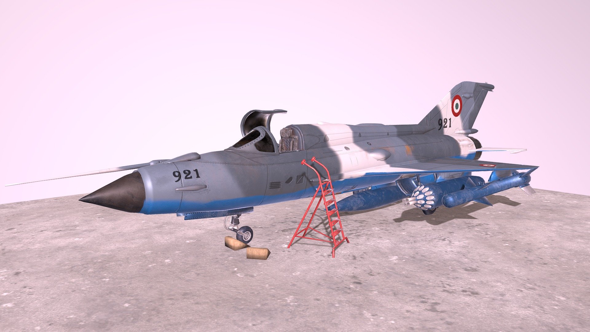 MiG 21 – Rigged & Animated – with Interior – M3