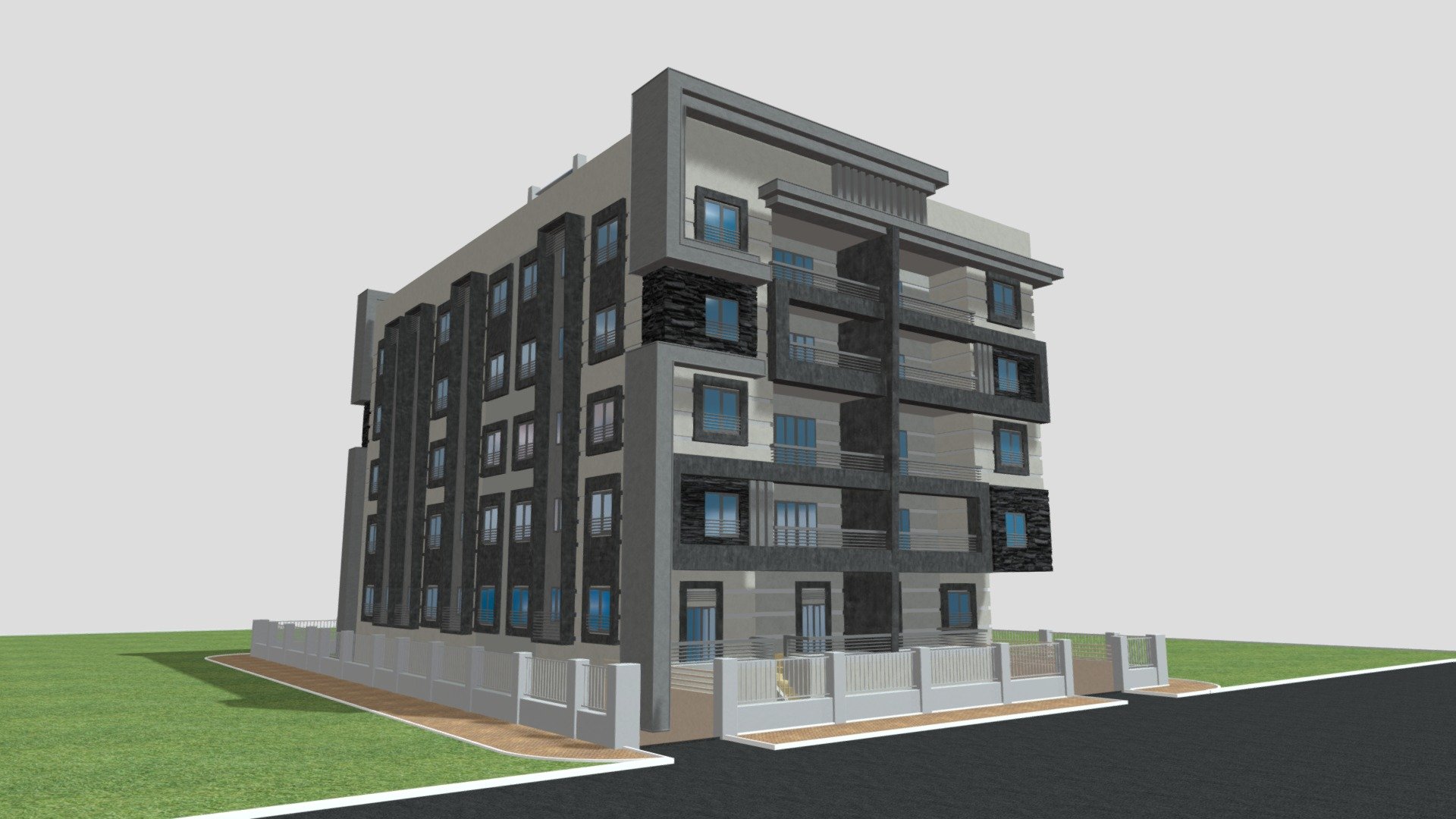 001 – Apartments Building – Real Scale World