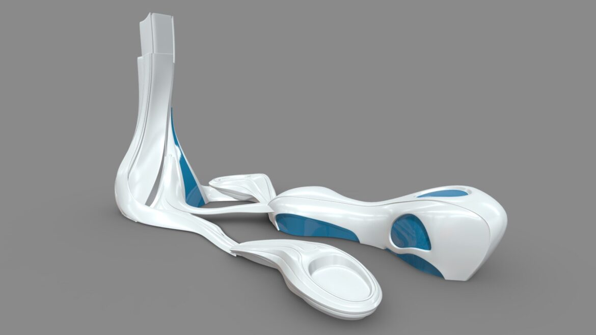 Organic Building 3d Model - Organic Building Part 02 - Detailed Biomimetic Digital Architecture
