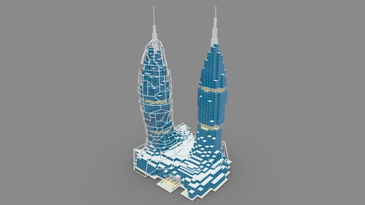 0185 skyscraper architecture project 3d model