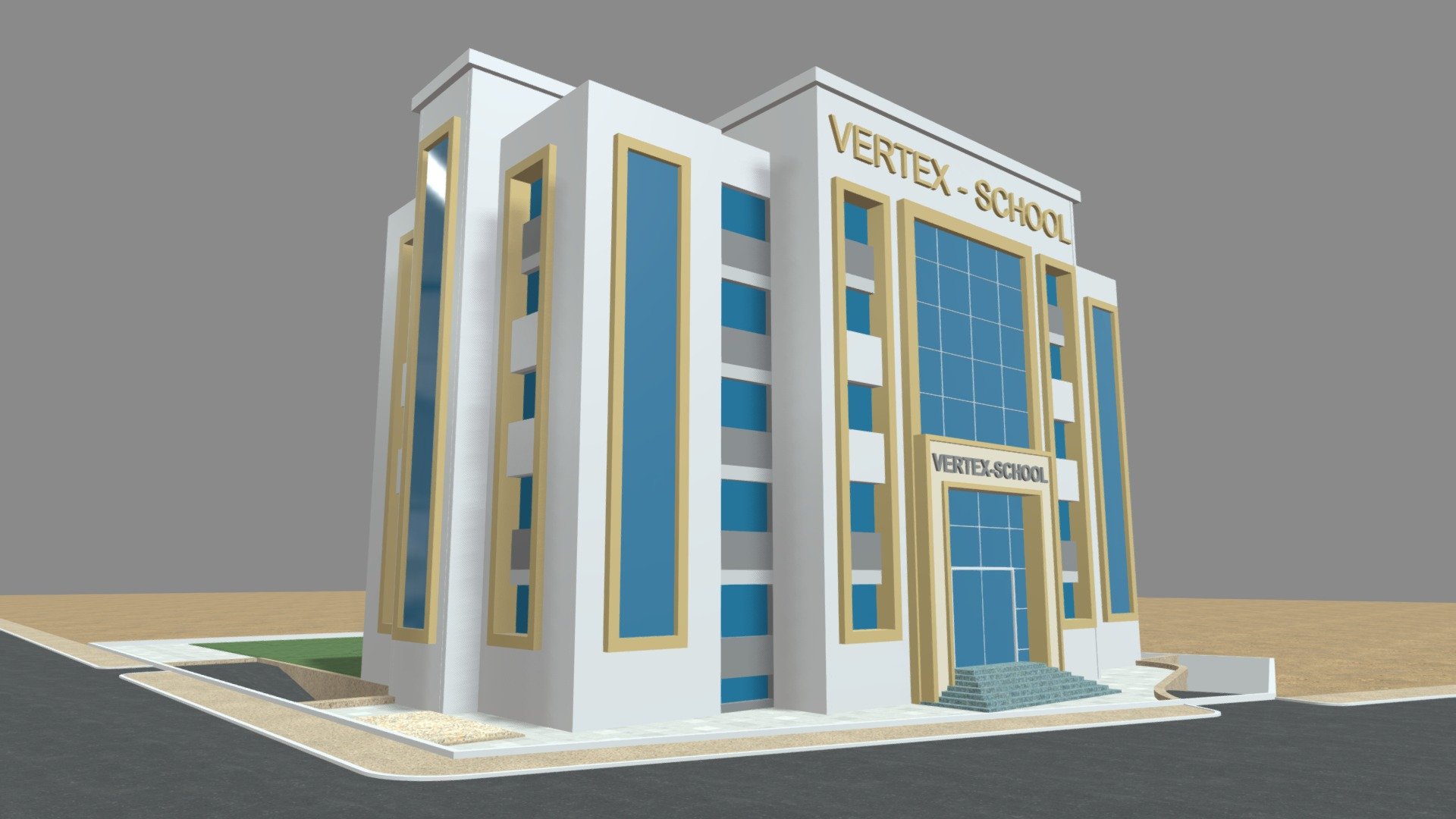 0205 – Modern School Building